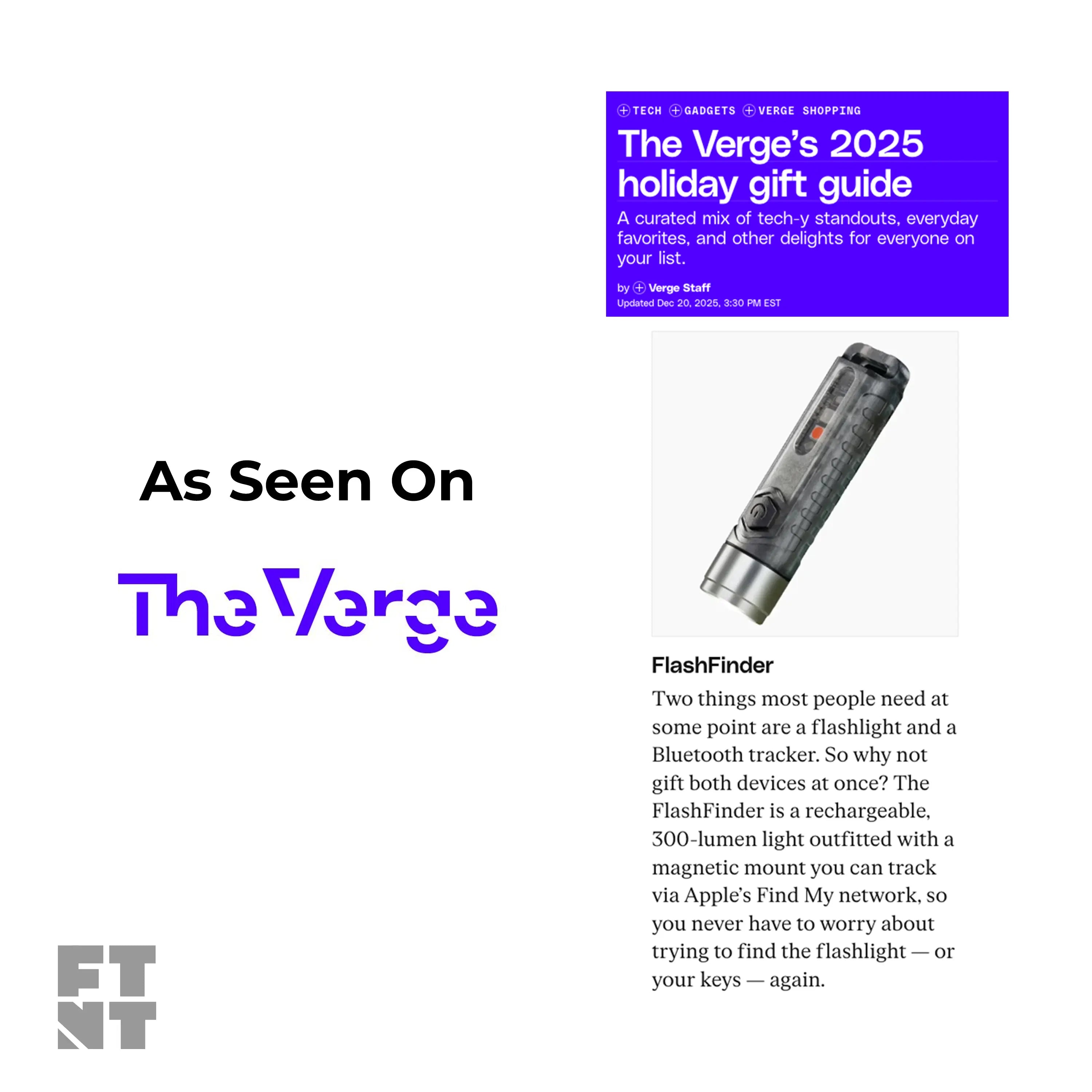 FlashFinder Key Finder | Compatible with Apple Find My | USB-C Rechargeable My Store