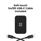 30W USB-C Compact Power Adapter | Powers iPhone, iPad & MacBook | North America Plug | Soft-touch USB-C Cable Included