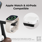 Zenstand Magnetic 3-in-1 Wireless Charger | For iPhone, AirPods, Apple Watch & More (Power Adapter not included)