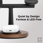 ZenStand 3-in-1 Genuine Wood Wireless Charger (MagSafe Compatible) Footnote Accessories Co.