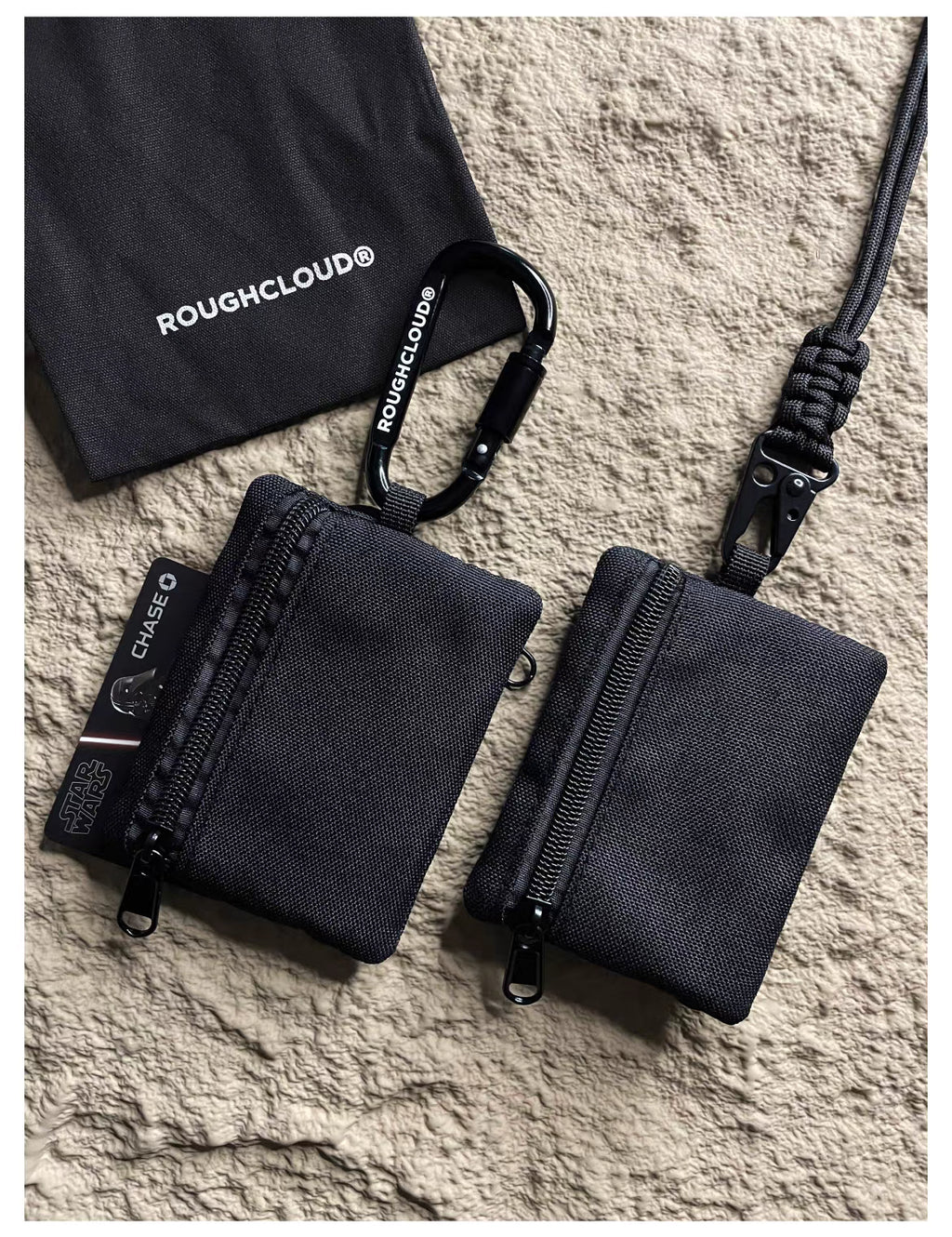 Mini Zipper Coin Pouch – Unisex Multi-Function Card, ID & Key Wallet | by ROUGHCLOUD